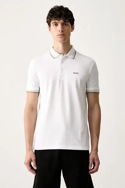 BOSS Green polo pánský bavlněný Paddy