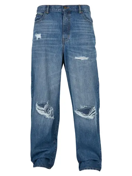 Urban Classics Džínsy 'Distressed 90‘s'  modrá denim