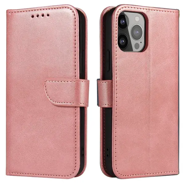 MG Magnet knižkové puzdro na iPhone 15 Pro, ružové