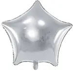 Balónek fóliový Hvězda stříbrná 70 cm