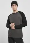 Raglan Contrast LS uhl/černá