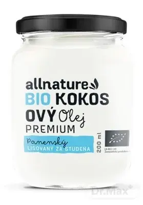 Allnature Kokosovy Olej Panensky Bio 200ml