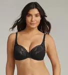 PLAYTEX RCS FLOWER ELEGANCE UNDERWIRE BRA - Women's Lace Bra with Underwire - Black