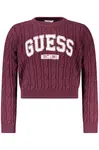Detský fialový sveter GUESS JEANS