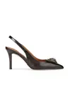 Kurt Geiger London  Lodičky kožené Belgravia High Sling Brown