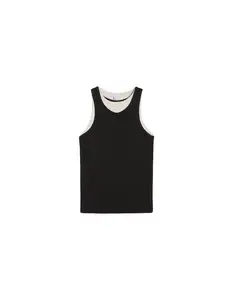 Bershka Tričko  sivá melírovaná / čierna