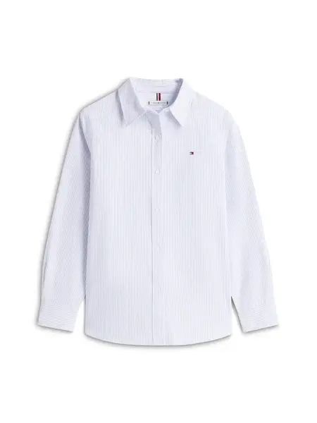 TOMMY HILFIGER Blúzka  modrosivá / biela