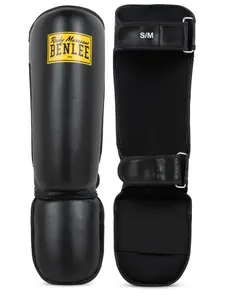 Lonsdale Artificial leather shin guards (1 pair)