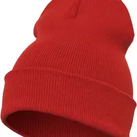 Dlouhá čepice v těžké váze červená