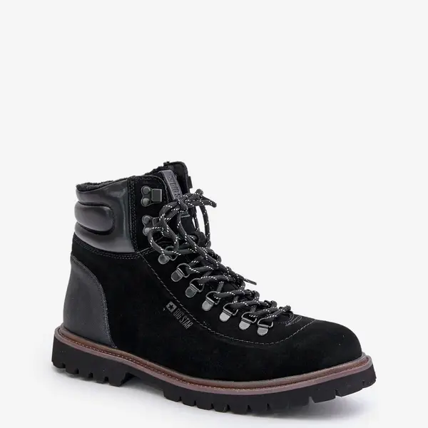 BIG STAR SHOES Semišové Zateplené Boty Třpytky Pánské Big Star