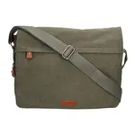 Pánska taška Katana Borsek - zeleno-šedá, canvas