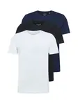 JACK & JONES Tričko  tmavomodrá / čierna / biela