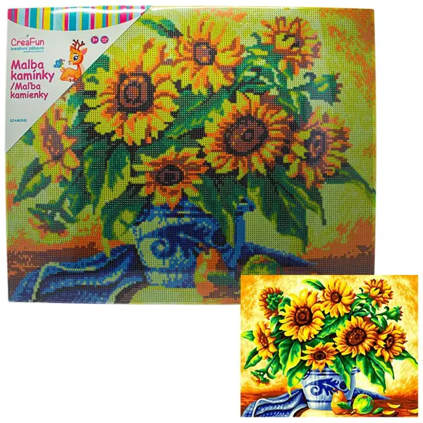 Diamantové maľovanie - Slnečnice 40 x 50 cm