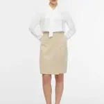 Orsay Béžová dámská pouzdrová sukně - Dámské