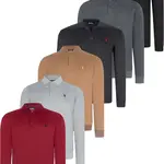 SET OF SIX V4007 DEWBERRY MEN'S SWEATSHIRT-BLACK-NAVY-ANTHRACITE-GREY-BURGUNDY-CAMEL