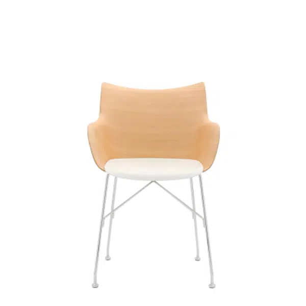 Q/Wood, chrom-světlá dýha, z expozice chrom-světlá dýha Kartell