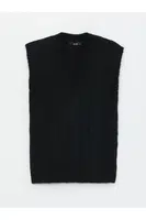 LC Waikiki V-Neck Self-Patterned Women's Knitwear Sweater