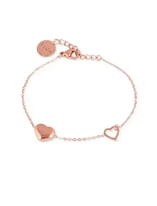 Vuch Jemný bronzový náramek Loyalty Rose Gold