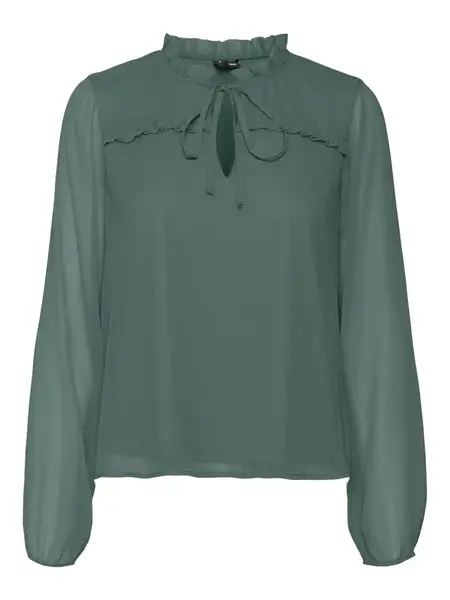 VERO MODA Blúzka 'MILLA'  tmavozelená