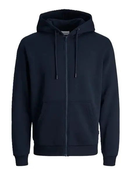 JACK & JONES Tepláková bunda 'JJEBradley'  námornícka modrá