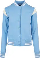 Dámská inset College Sweat Jacket clearwater/whitesand