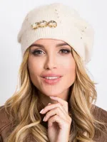 Čepice Fashionhunters i523_AT-CZ-14050.42jasny beżowy