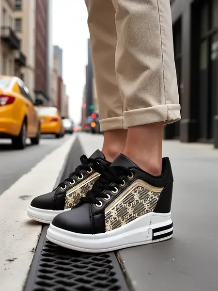 Resti Women's sports shoes with hidden wedge Jesioo