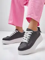 Resti Women's platform sports sneakers Ribbon Bow