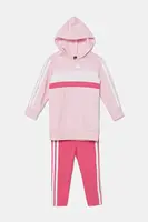 Kojenecká tepláková souprava adidas růžová barva, JW4984