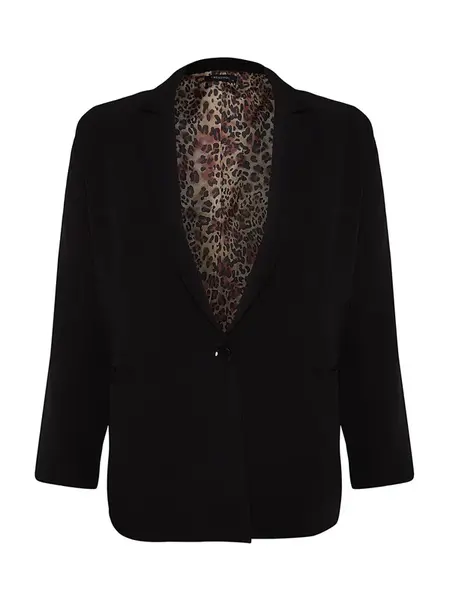 Trendyol Curve Blejzer  čierna