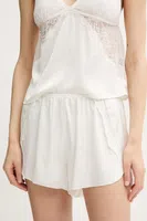 Pyžamové šortky Abercrombie & Fitch dámské, béžová barva, KI146-5052