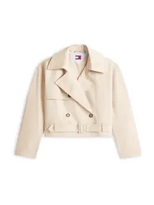 Tommy Jeans Prechodný kabát  béžová