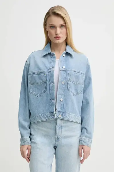 Džínová bunda Marc O'Polo modrá barva, přechodná, 5000006219