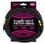Ernie Ball Headphone Extension Cable 3.5mm to 3.5mm 20' Black