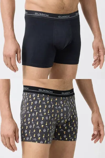 Pánské boxerky ELIAS z elastické bavlny, 2 ks XXL V dárkovém boxu 2 ks