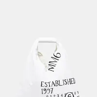 Bavlněná kabelka MM6 Maison Margiela bílá barva, SB6WD0013