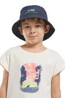 Dětský klobouk Jack Wolfskin WOODS BUCKET HAT K tmavomodrá barva, A63679