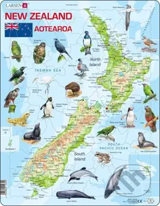 Nový Zéland (A4) - puzzle z kategorie 60 - 300 dílků