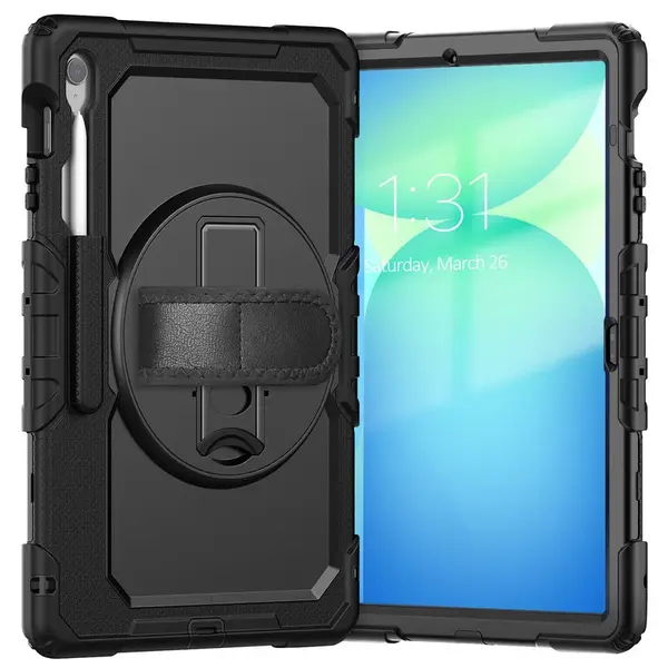 JP Solid360 obal na tablet, Samsung Tab S10 FE Plus, černý