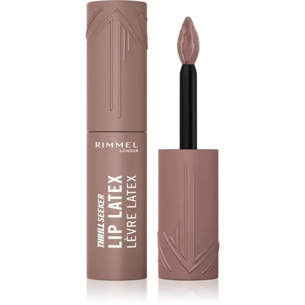 Rimmel Thrill Seeker Lip Latex tekutá rtěnka odstín 500 Cappuccino Light 6 ml