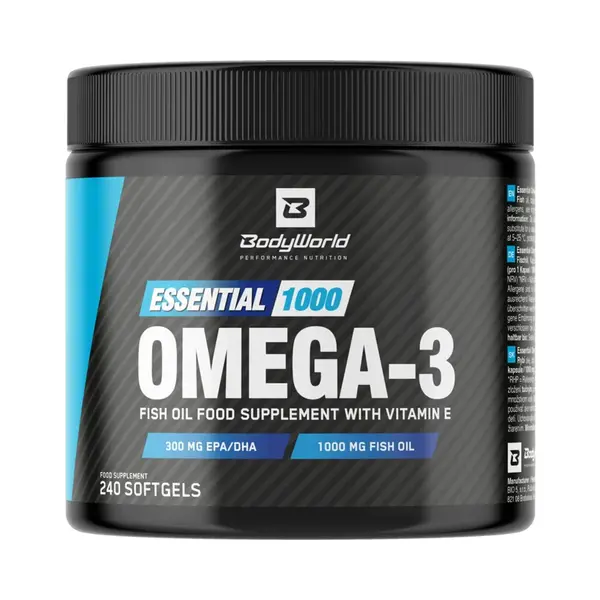 BodyWorld Essential Omega-3 1000 mg 240 kapsúl