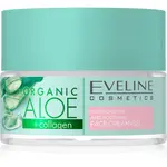 Eveline Cosmetics Organic Aloe+Collagen aktívny intenzívne hydratačný gélový krém s upokojujúcim účinkom 50 ml