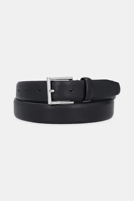 Kožený pásek Tommy Hilfiger pánský, černá barva, AM0AM13568