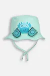 Dětský bavlněný klobouk Coccodrillo tyrkysová barva, ACCESSORIES SUMMER BOY