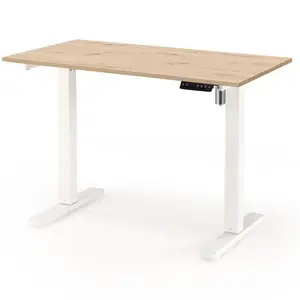 Písací stôl B53 výškovo nastaviteľná dub zlatá/biela