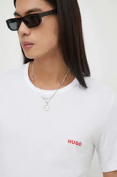 HUGO Bavlněné tričko HUGO T-SHIRT RN TRIPLET P 3-pack