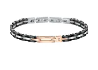 Morellato Pánský luxusní náramek s diamantem Diamonds SAUK02