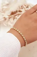 Boto Gold náramok so zirkónmi