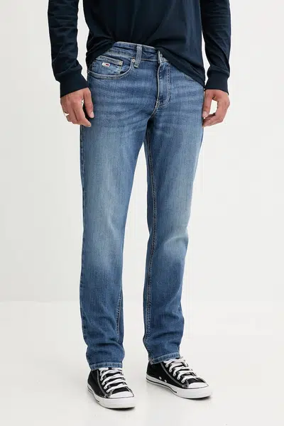 Džíny Tommy Jeans pánské, modrá barva, DM0DM21052