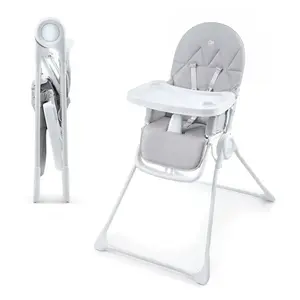 Kinderkraft Židlička jídelní Binci Light Grey